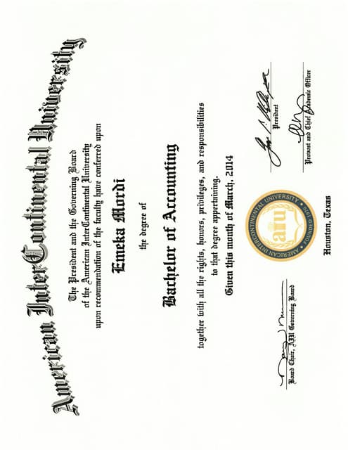 UHD Graduate Certificate in Finance | PDF