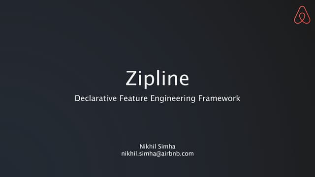 Zipline - A Declarative Feature Engineering Framework