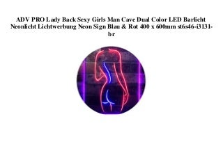 LOW PRICE ADV PRO Lady Back Sexy Girls Man Cave Dual Color LED Barlicht Neonlicht Lichtwerbung Neon Sign Blau & Rot 400 x 600mm st6s46-i3131-br 