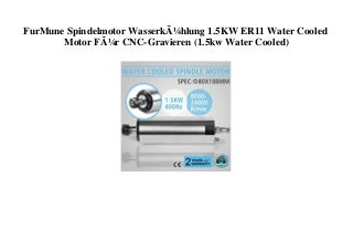 BEST SELLER FurMune Spindelmotor WasserkÃ¼hlung 1.5KW ER11 Water Cooled Motor FÃ¼r CNC-Gravieren (1.5kw Water Cooled) 