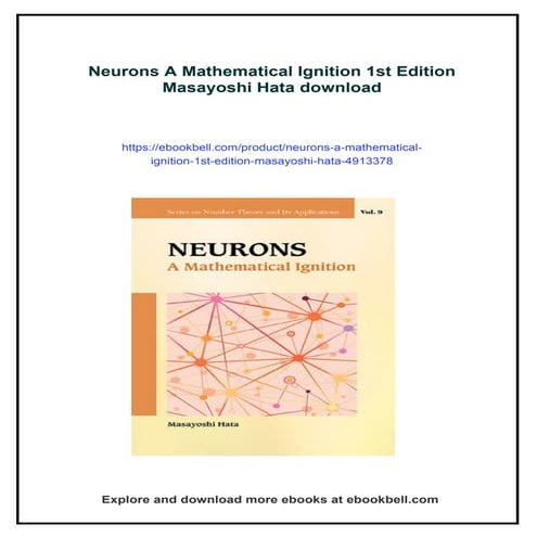 Neurons A Mathematical Ignition 1st Edition Masayoshi Hata