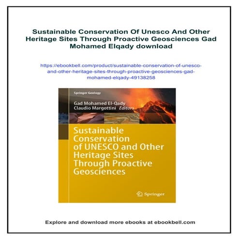 Sustainable Conservation Of Unesco And Other Heritage Sites Through ...