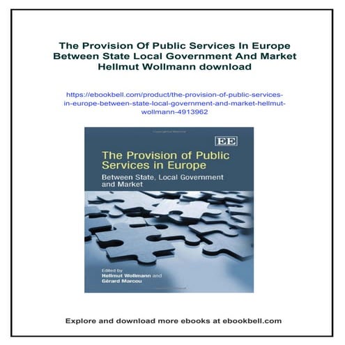 The Provision Of Public Services In Europe Between State Local ...