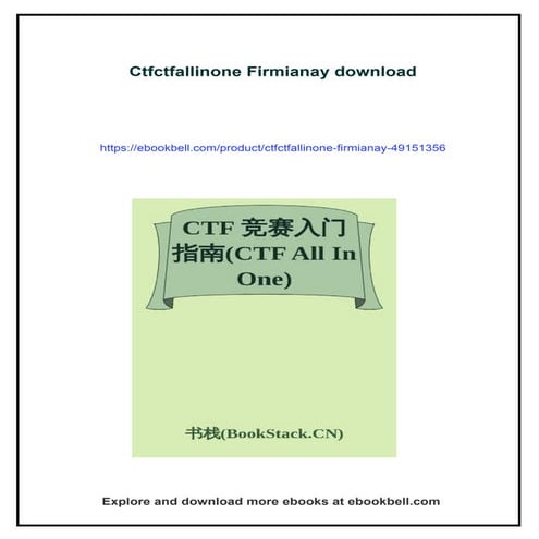 Download full ebook of Ctfctfallinone Firmianay instant download pdf