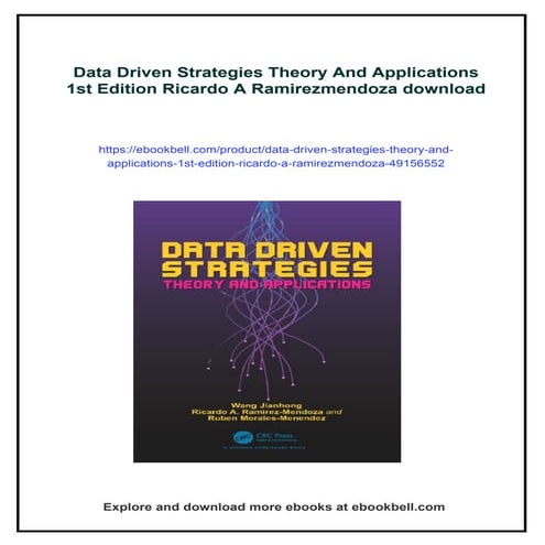 Data Driven Strategies Theory And Applications 1st Edition Ricardo A ...