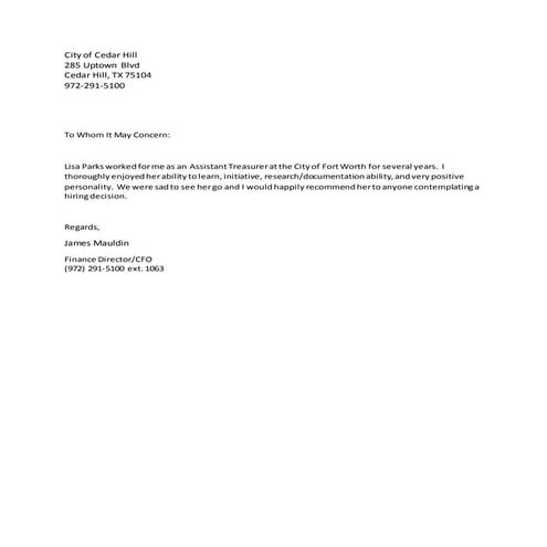 Referee Letter | PDF
