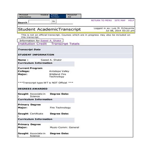 High School transcript | PDF
