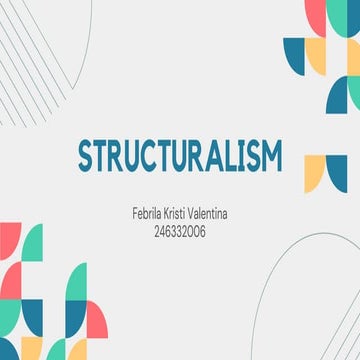 Foundation of English Literature: Structuralism | PDF