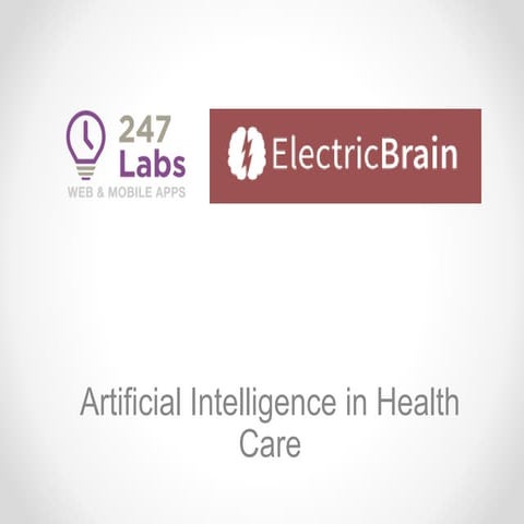 Artificial Intelligence in Health Care 