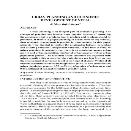 Nepal's Urban Planning and Dvelopment | PPSX