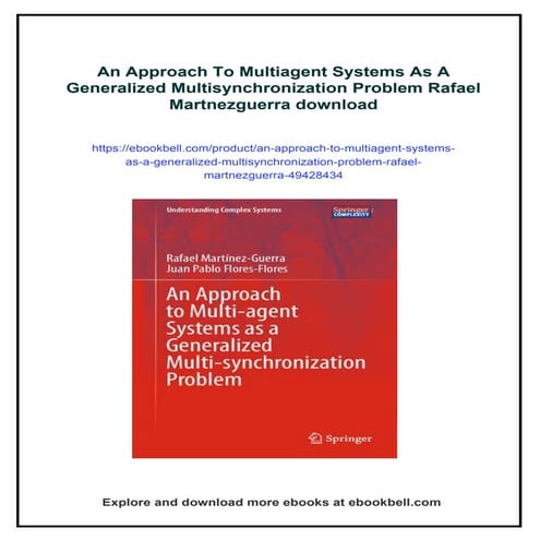 An Approach To Multiagent Systems As A Generalized Multisynchronization Probl...