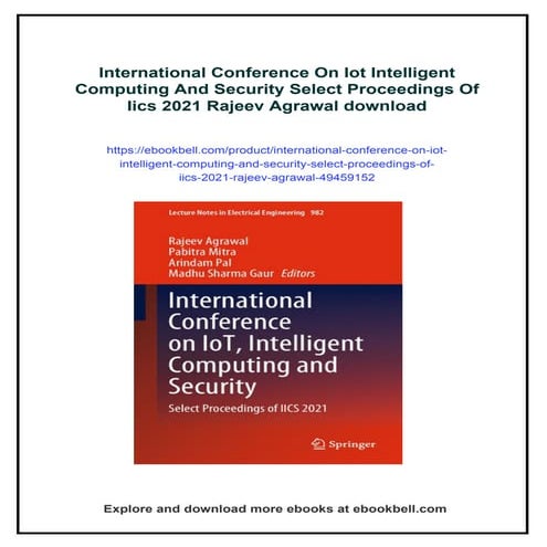 International Conference On Iot Intelligent Computing And Security Select Pro...