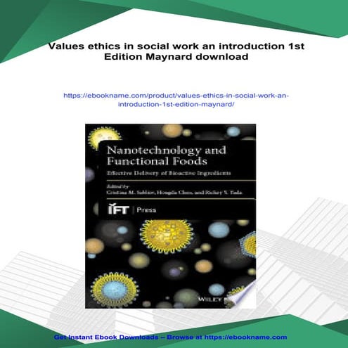 Values ethics in social work an introduction 1st Edition Maynard | PDF
