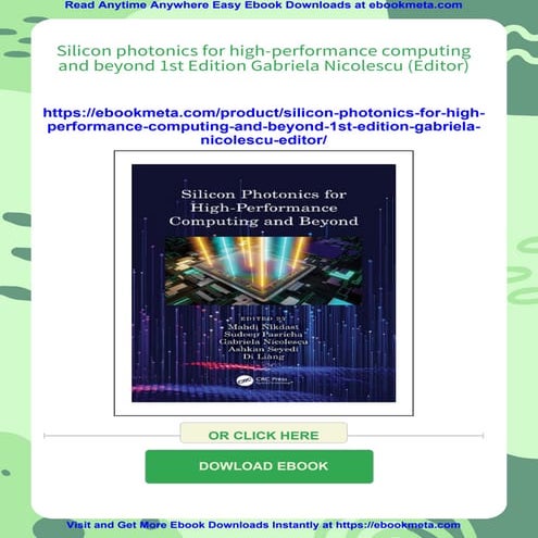 Silicon photonics for high-performance computing and beyond 1st Edition ...