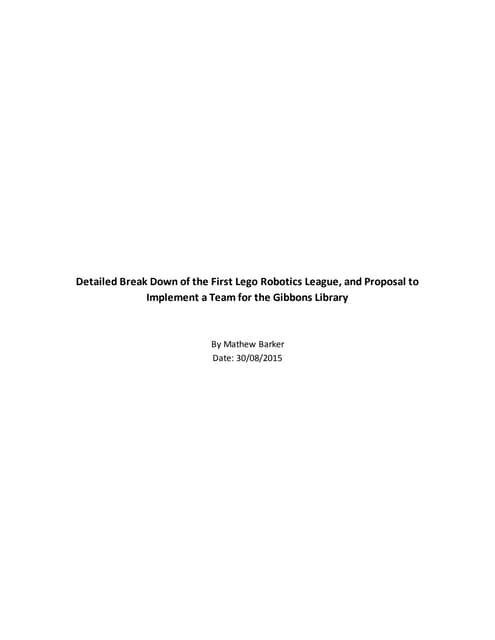 lego robotics program