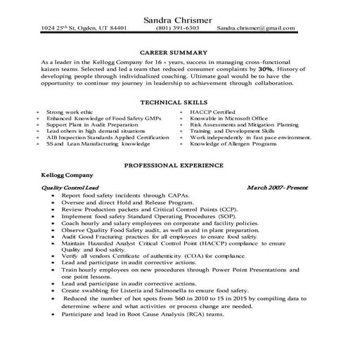Sandra Final Resume