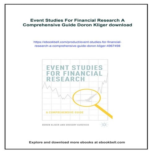 Event Studies For Financial Research A Comprehensive Guide Doron Kliger ...