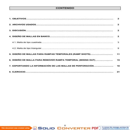 diseño de mallas de perforacion con mine sigh