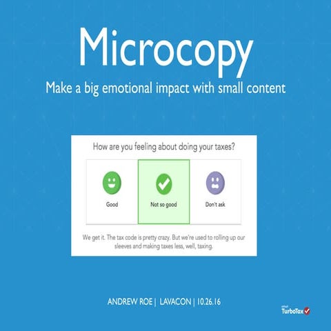 Andrew Roe: Microcopy 