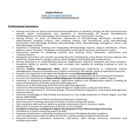 Srujana Unnam Microstrategy Profile | DOC
