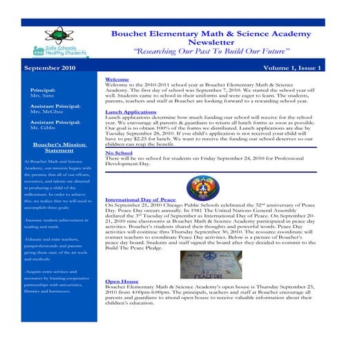 Bouchet's September 2010 Newsletter 2