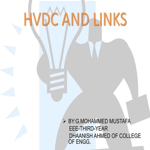 MUSTAFA MASS HVDC PPT