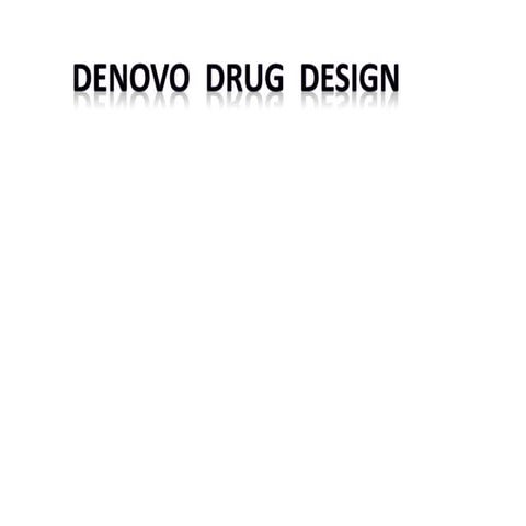 DENOVO DRUG DESIGN AS PER PCI SYLLABUS
