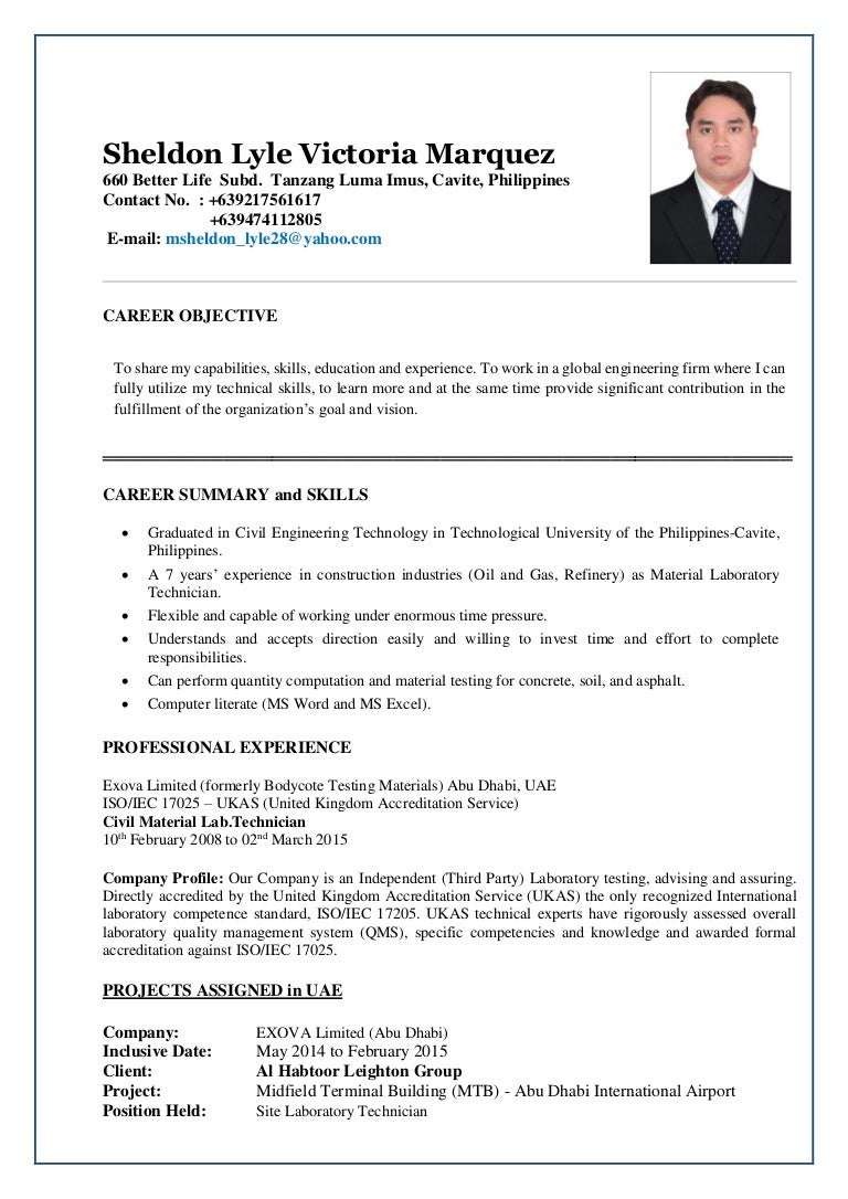 Resume Format For Job Change Resume Format For Job Change
