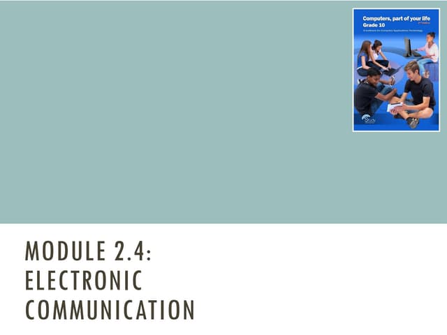 Electro communication Email applications