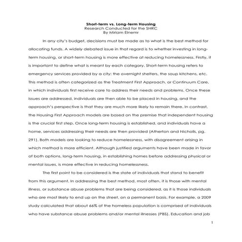SHRC research paper