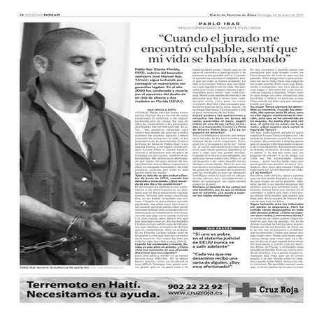 PABLO IBAR VASCO CONDENADO A MUERTE EN FLORIDA “Cuando el jurado me encontro ...