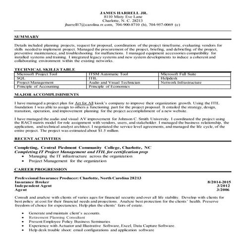 Robert Bryant resume 2016 | DOC
