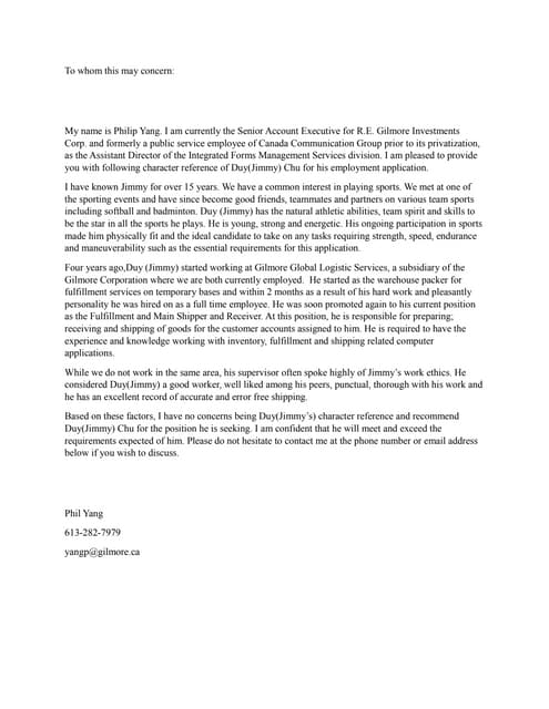 Jake Lastfogel's letter of recommendation | PDF | Business | Business ...