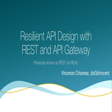 Vincenzo Chianese - REST, for real! - Codemotion Milan 2017