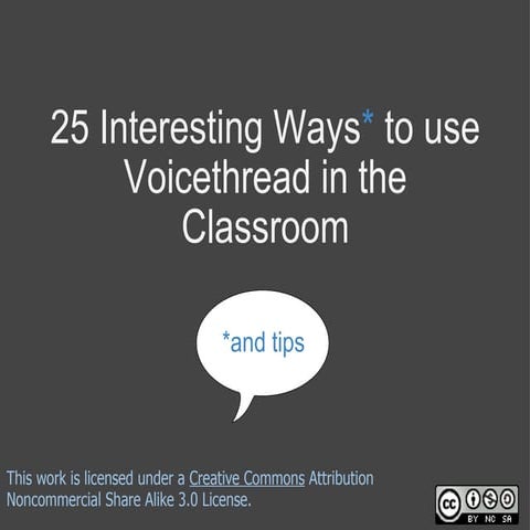 24 interesting ways to use Voicethread 