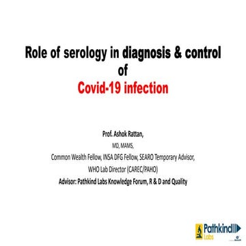  role serology in diagnosis and control of covid 19 short