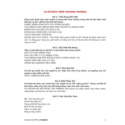 24 ke sach trong thuong truong