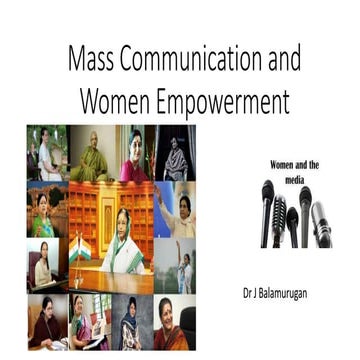 Mass communication and women empowerment