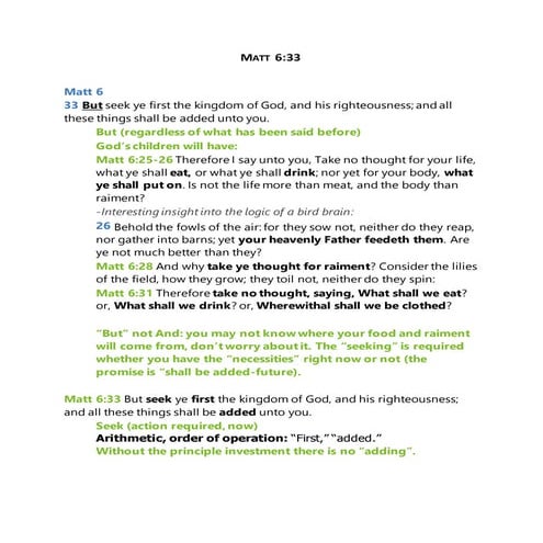 Matt 6:33