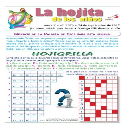 24 septiembre hojita de los niños