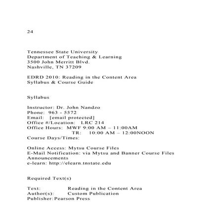 24Tennessee State UniversityDepartment of Teaching & Lea.docx