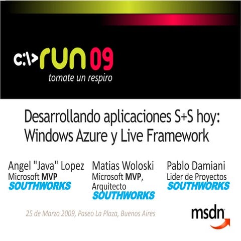 (25.03) RUN 09 - Sesiones Desarrollo - Azure Live