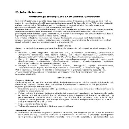 25. infectii in cancer | PDF