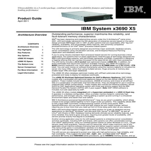 IBM System x3690 X5 Product Guide