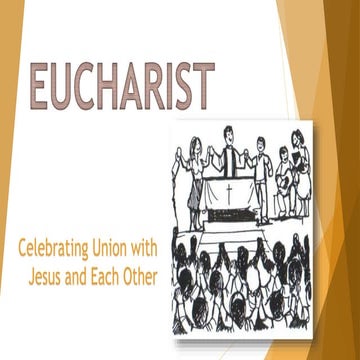The Eucharist Celebration for Kids