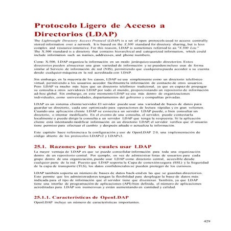 25  protocolo ligero de acceso a directorios ldap