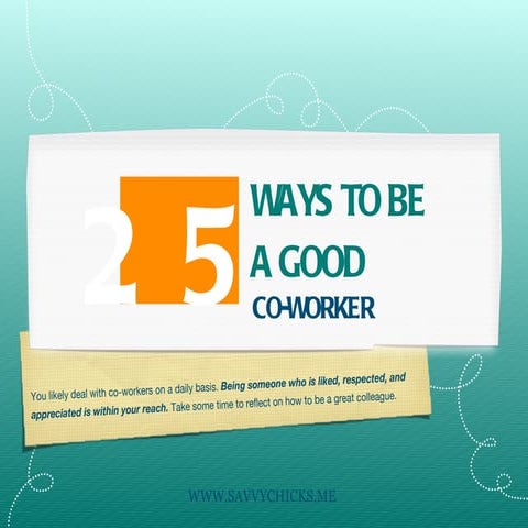 25 ways-to-be-a-good-co-worker