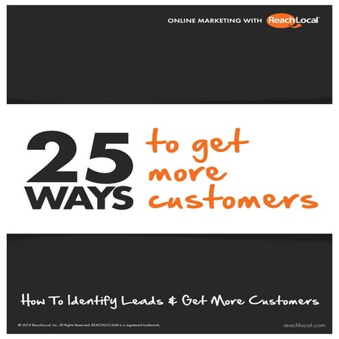 25 Ways to Get New Customers