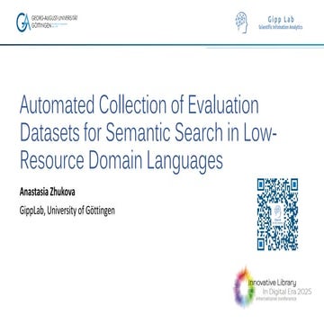 Automated Collection of Evaluation Dataset for Semantic Search in Low-Resourc...
