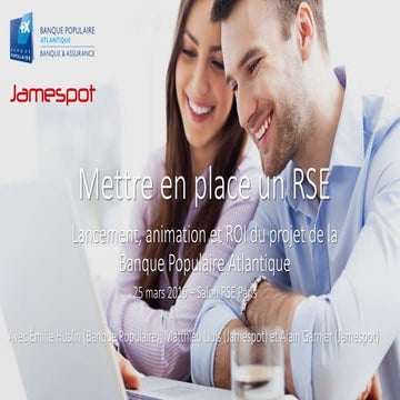 Mettre en place un Réseau Social d'Entreprise : lancement, animation et ROI d...